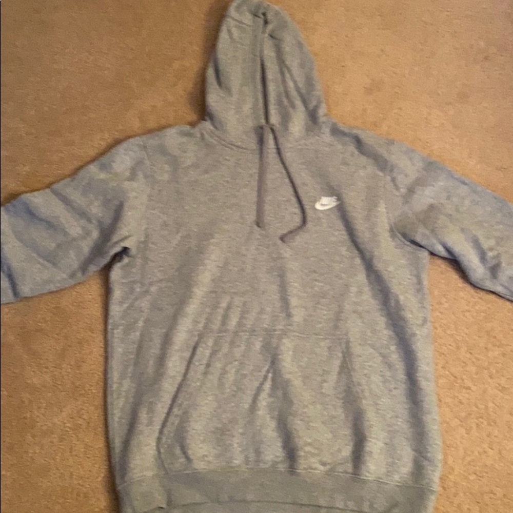Gray Nike hoodie
